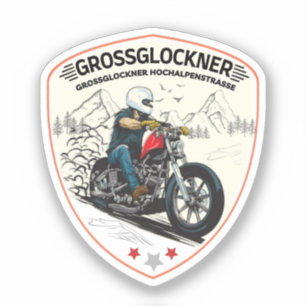 Pegatina Carretera alpina Grossglockner Alpes austríacos mo