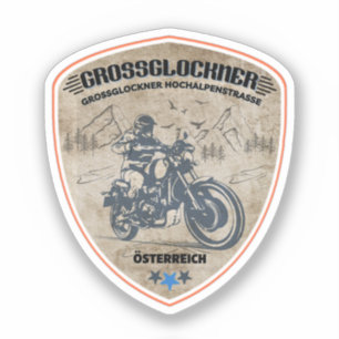 Pegatina Carretera alpina Grossglockner Alpes austriacos mo