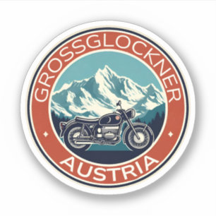 Pegatina Carretera alpina Grossglockner Alpes austriacos mo