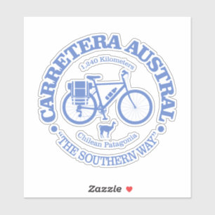 Pegatina Carretera Austral (bicicleta)