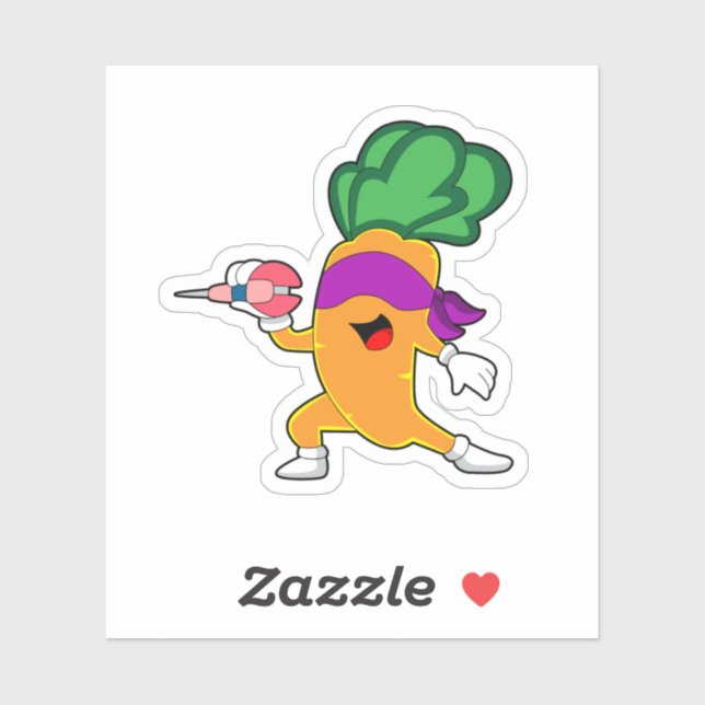 Pegatina Carrot Darts Dart (Hoja)