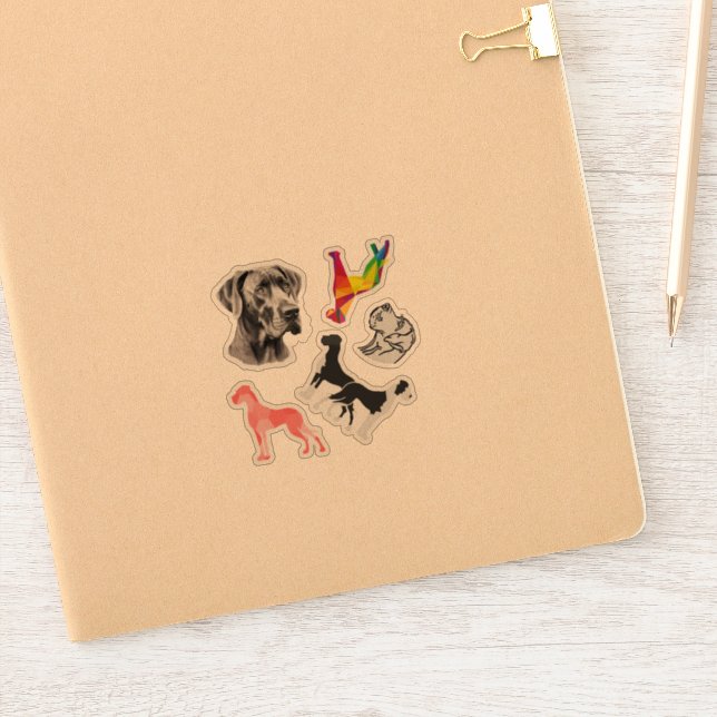 Pegatina Carsticker Great Dane Collection (Cuaderno)