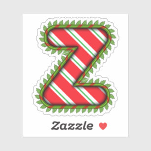 Pegatina Carta de Navidad Z