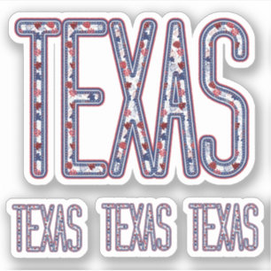Pegatina Cartas de Texas Faux Applipara el otoño