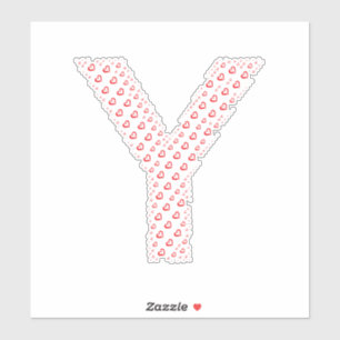 PEGATINA CARTAS FORMADAS POR CORAZONES