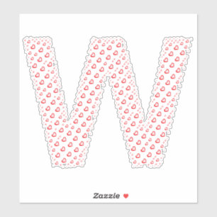PEGATINA CARTAS FORMADAS POR CORAZONES