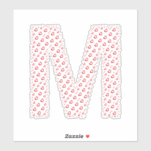 PEGATINA CARTAS FORMADAS POR CORAZONES