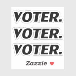 Pegatina Cartas negras del orgullo "votante" -