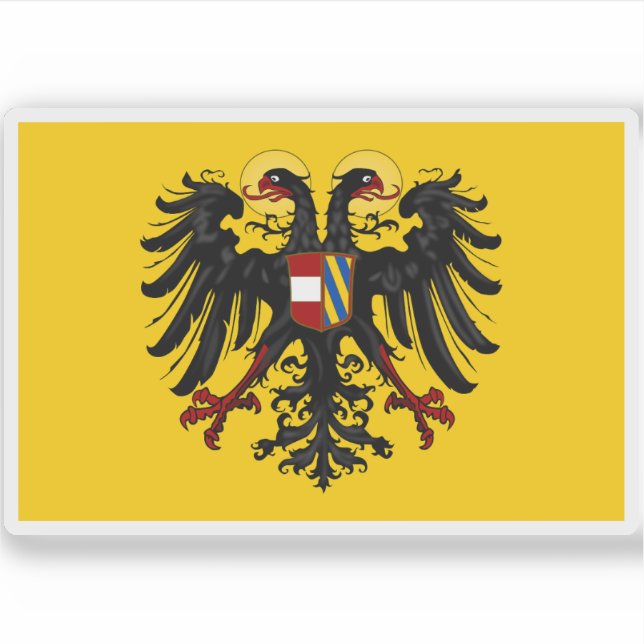 Pegatina Cartel de Maximilian I & Charles V (1493-1556) (Anverso)