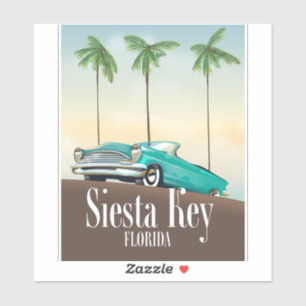 Pegatina Cartel de viaje a Siesta Key Florida
