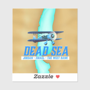 Pegatina Cartel de viaje al Mar Muerto