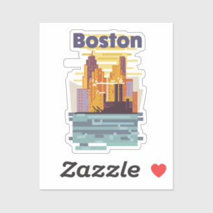 Pegatina Cartel de viaje de Boston