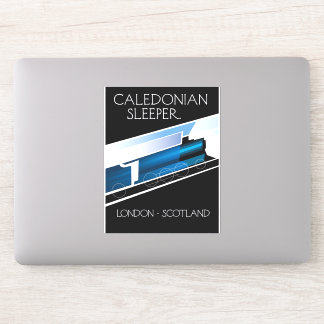 Pegatina Cartel de viaje en Escocia del Caledonio Sleeper L