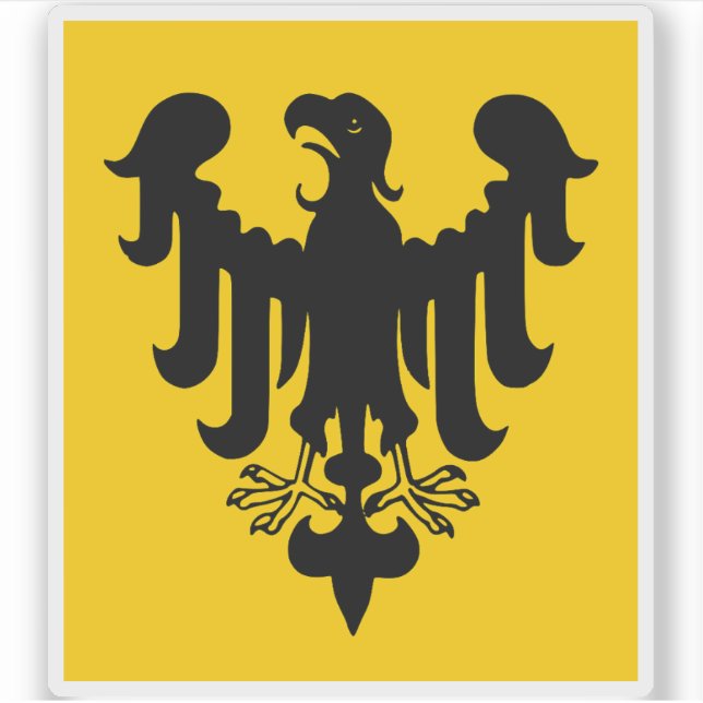 Pegatina Cartel del Santo Emperador Romano (siglo XIV) (Anverso)