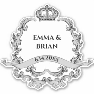 Pegatina Cartel vintage escudo de la Corona