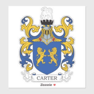 Pegatina Carter Family Crest