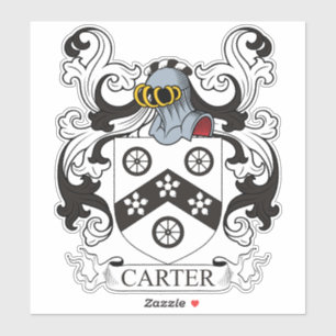 Pegatina Carter Family Crest