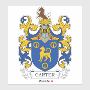 Pegatina Carter Family Crest