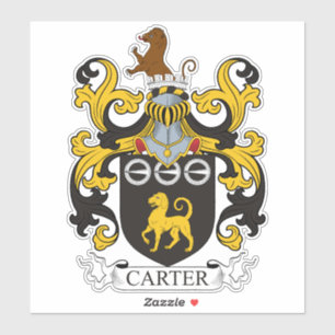 Pegatina Carter Family Crest