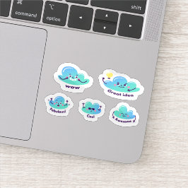 Pegatina Cartoon great job sticker set