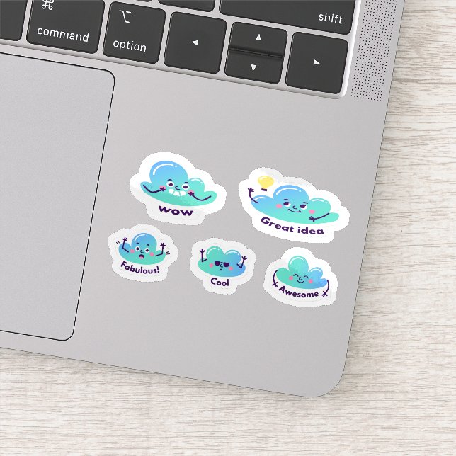 Pegatina Cartoon great job sticker set (Detalle)