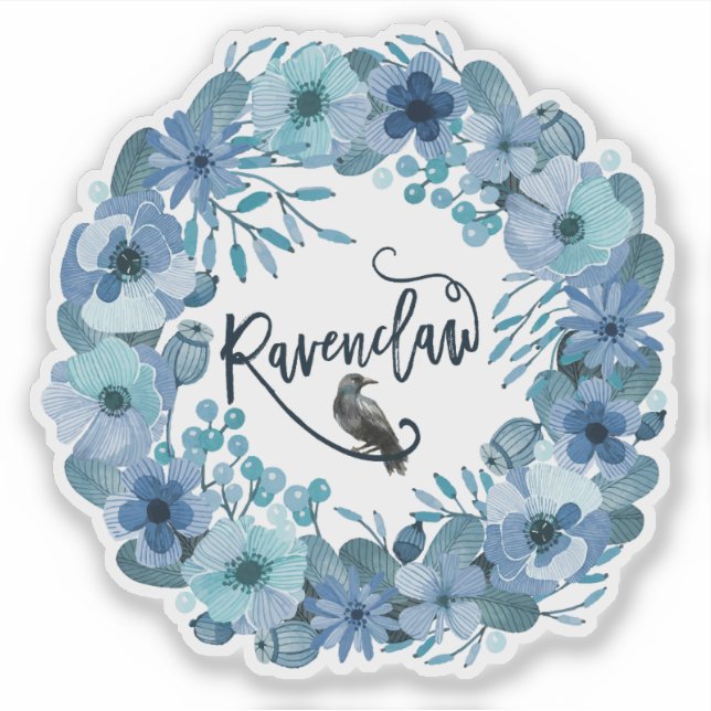 Pegatina Casa Blue Raven Inspirada (Anverso)