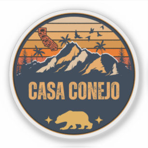 Pegatina Casa Conejo, California