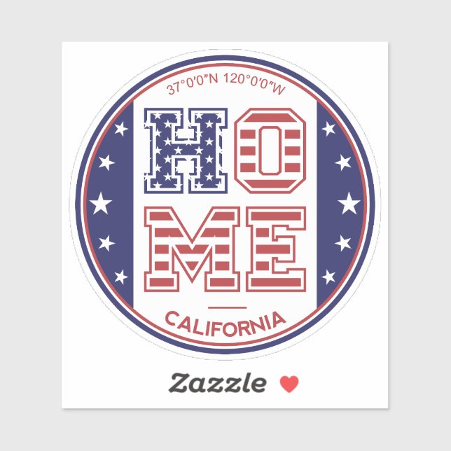 Pegatina Casa de California (Hoja)