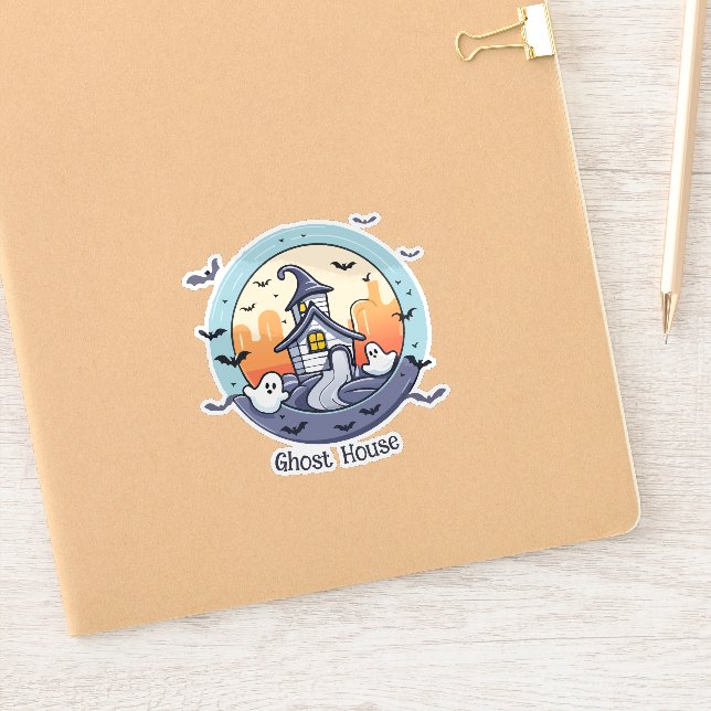 Pegatina Casa fantasma (Cuaderno)