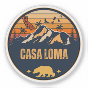 Pegatina Casa Loma, California