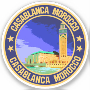 Pegatina Casablanca Marruecos