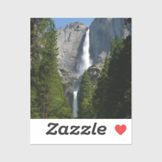 Pegatina Cascada Yosemite II desde el Parque Nacional Yosem