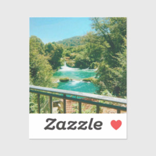 Pegatina Cascadas Krka - Parque nacional Krka - Croacia