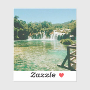 Pegatina Cascadas Krka - Parque nacional Krka - Croacia