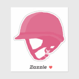 Pegatina Casco de conducción rosada