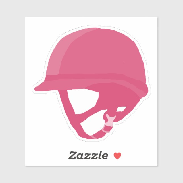 Pegatina Casco de conducción rosada (Hoja)