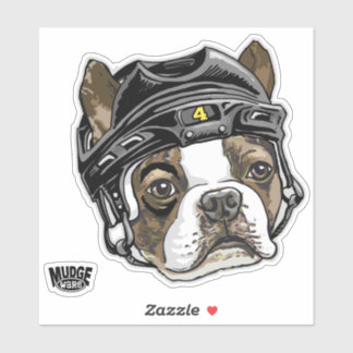 Pegatina Casco de hockey Boston Terrier 4
