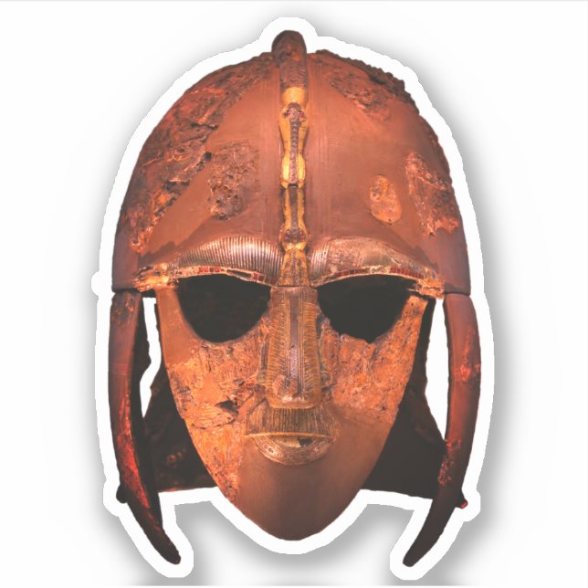 Pegatina Casco de Sutton Hoo (Anverso)