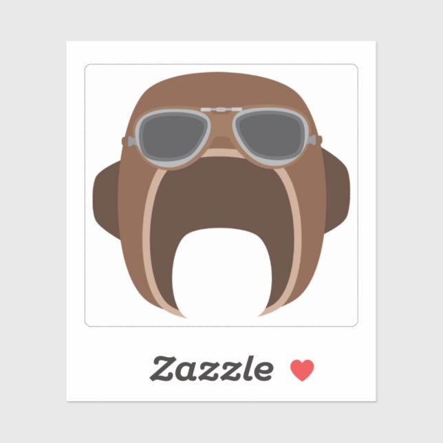 Pegatina Casco piloto (Hoja)