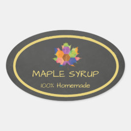 Pegatina casero de jarabe de arce