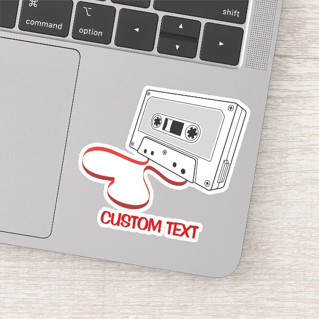 Pegatina Cassette de audio (Detalle)