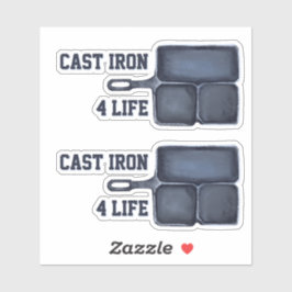 Pegatina Cast Iron for Life Sticker