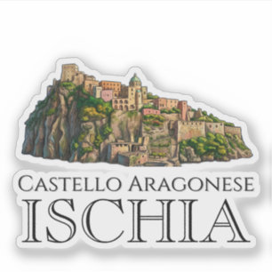 Pegatina Castillo Aragonés, Isquia