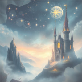 Pegatina Castillo Celestial de la Luna