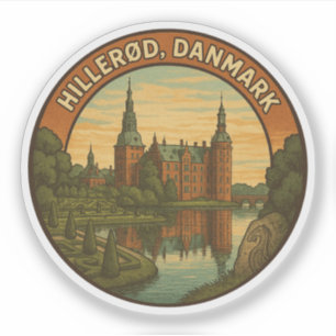 Pegatina Castillo de Hillerød Dinamarca