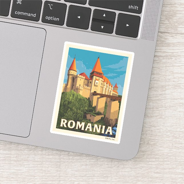 Pegatina Castillo de Peles Rumania (Detalle)