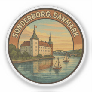 Pegatina Castillo de Sønderborg Dinamarca