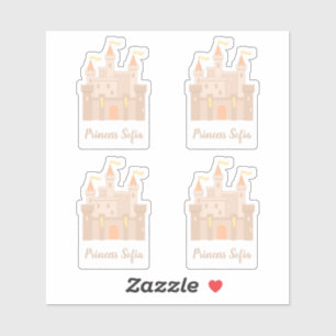 Pegatina Castillo real medieval de Fairytale