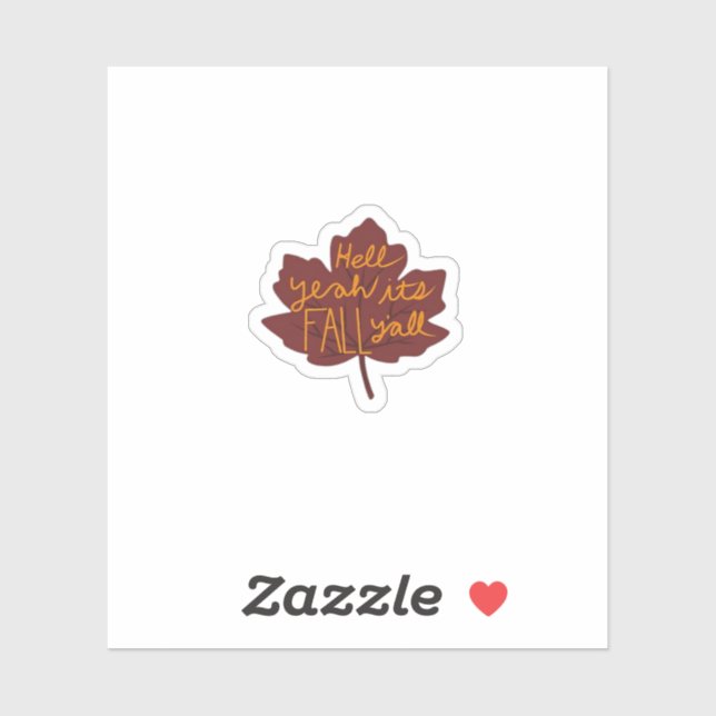 Pegatina Casual creativo en otoño (Hoja)