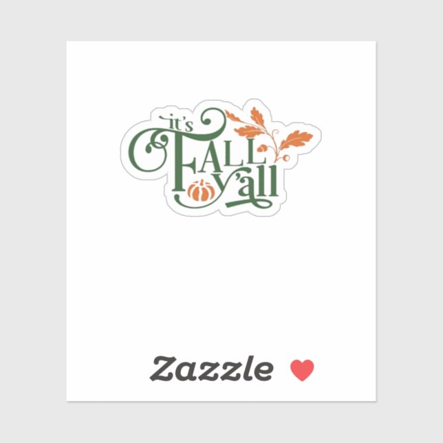 Pegatina Casual creativo en otoño (Hoja)